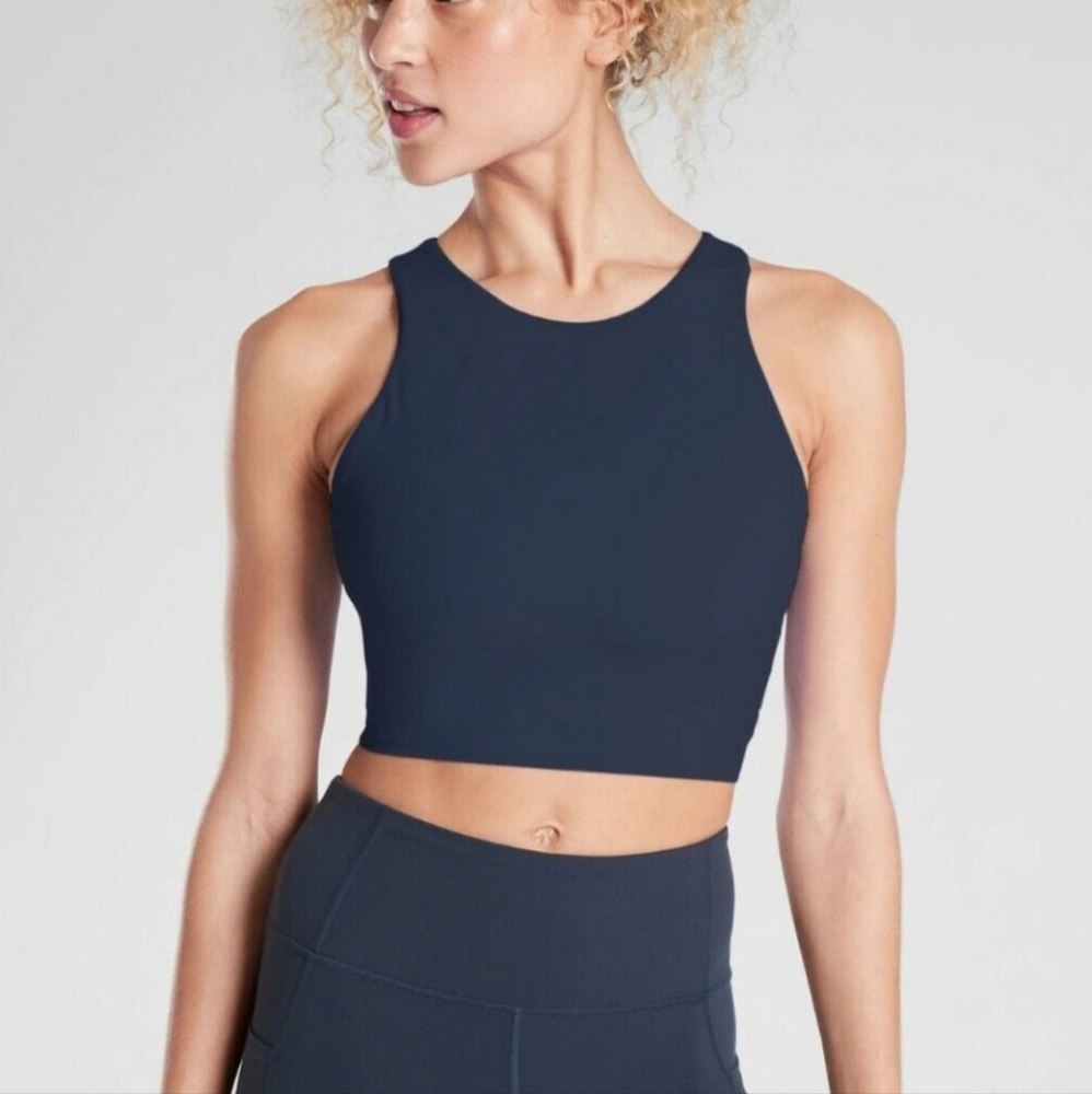 Athleta Conscious Crop Top in Navy FP113